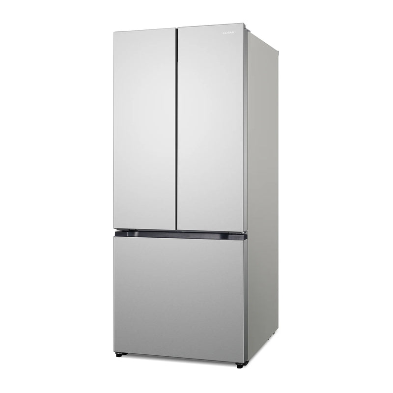 Cosmo 30" Counter Depth French Door Refrigerator in Fingerprint Resistant Stainless Steel, 17.5 cu. ft. Capacity, LED Lighting, COS-RFFV183RS