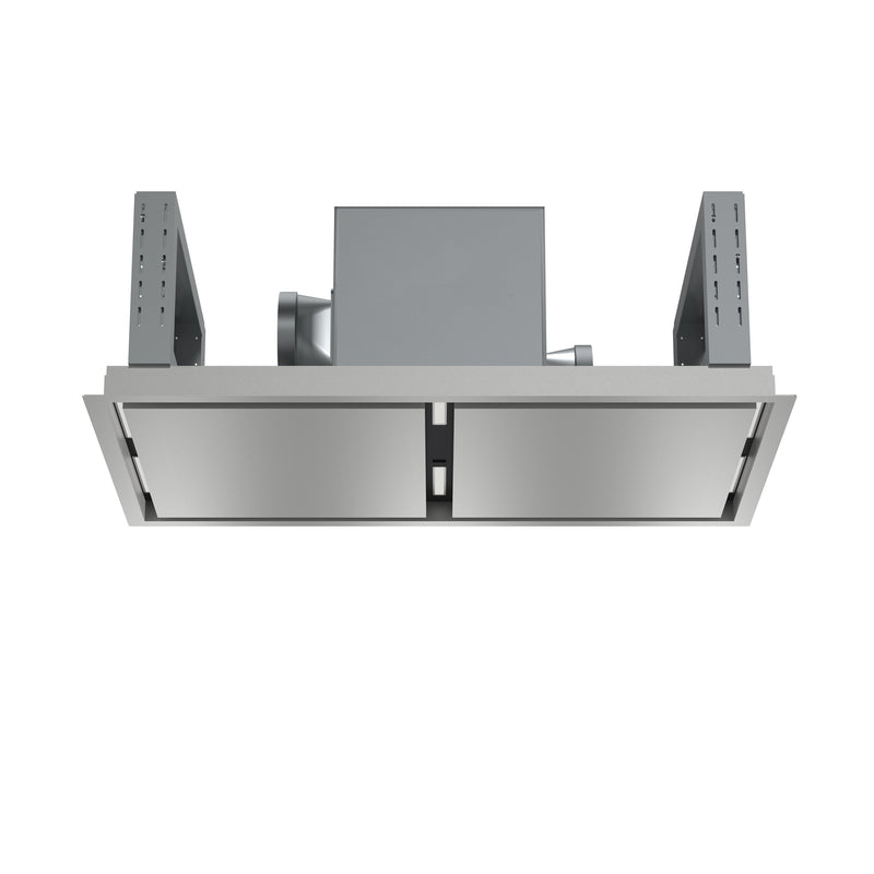 Forno Arezzo 44" 1200 CFM Recessed Ceiling Range Hood in Stainless Steel, Hybrid Filters, Remote Control, FRHRE5312-44