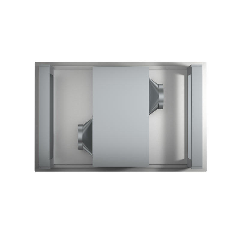 Forno Arezzo 44" 1200 CFM Recessed Ceiling Range Hood in Stainless Steel, Hybrid Filters, Remote Control, FRHRE5312-44
