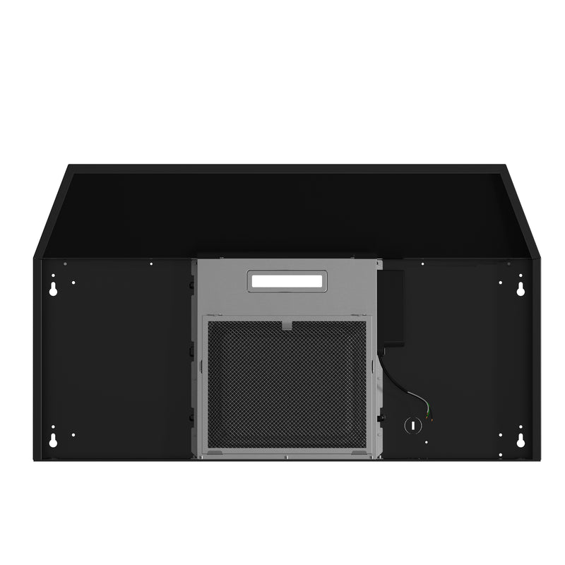 Forno Cappa 30" Under Cabinet Range Hood in Black, Convertible Ventilation, LED Lighting, FRHUC5200-30BLK