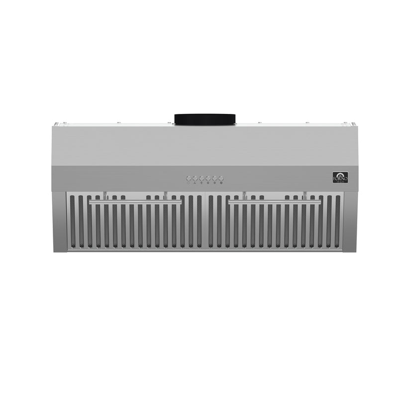 Forno Bari Espresso 30" 400 CFM Under Cabinet Range Hood in Stainless Steel, Hybrid Filters, LED Lights, FRHUC5255-30