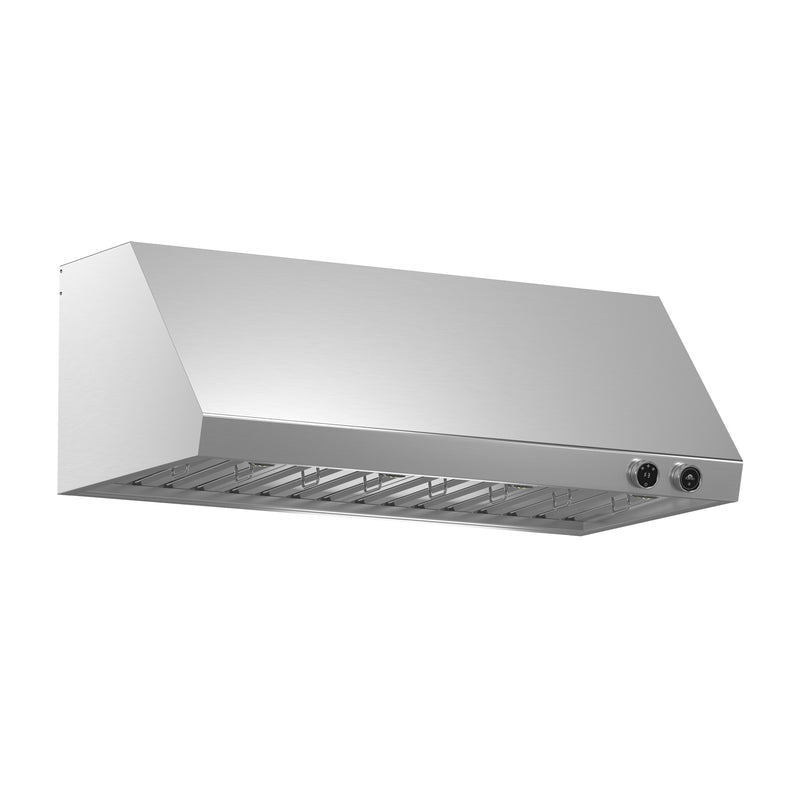 Forno Biagio 48" 1200 CFM Wall Mounted Range Hood in Stainless Steel, Baffle Filters, FRHWM5009-48