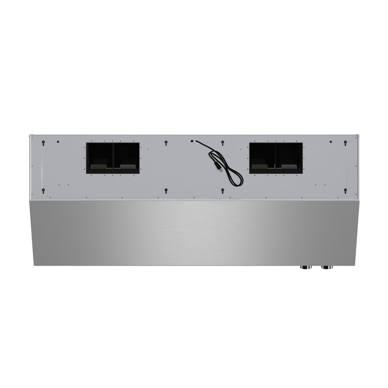 Forno Biagio 60" 1200 CFM Wall Mounted Range Hood in Stainless Steel, Baffle Filters, FRHWM5009-60