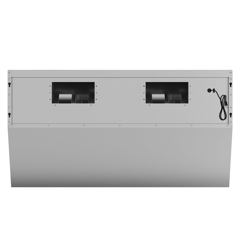 Forno Savona 48" 1200 CFM Wall Mount Range Hood in Stainless Steel, Warming Shelf, Hybrid Filters, FRHWM5029-48HB