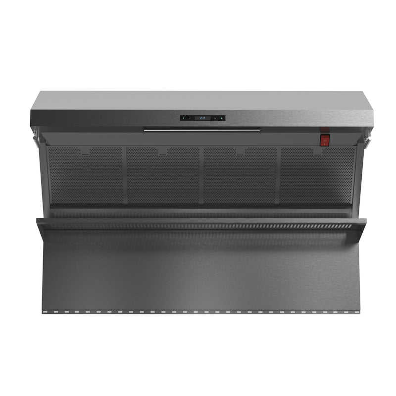Forno Savona 60" 1200 CFM Wall Mount Range Hood in Stainless Steel, Warming Shelf, Hybrid Filters, FRHWM5029-60HB