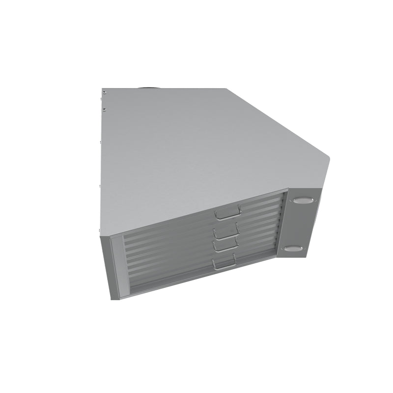 Forno Palazzo 30-Inch Wall Mounted Range Hood, Stainless Steel, Heavy Duty Baffle Filters, Remote Control