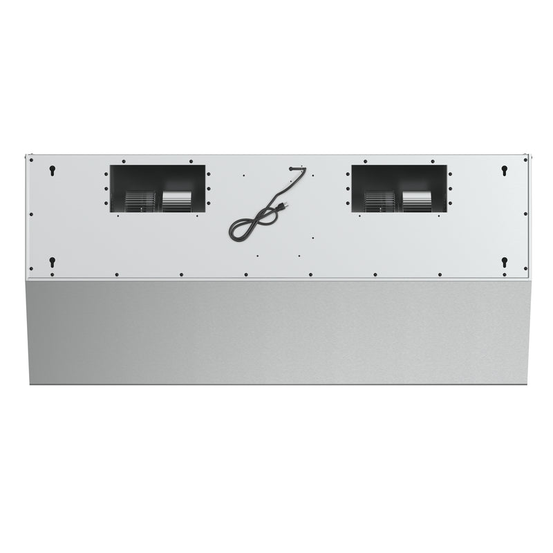 Forno Palazzo 48-Inch Wall Mounted Range Hood, Stainless Steel, Heavy Duty Baffle Filters, Remote Control