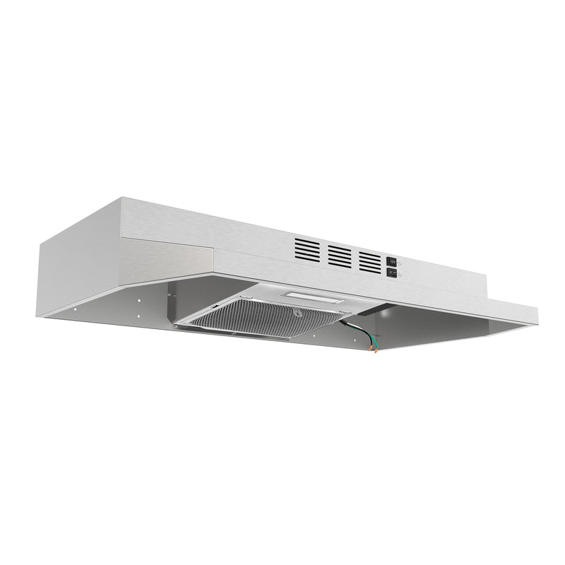 Forno Cappa 30" 200 CFM Under Cabinet Range Hood in Stainless Steel, Convertible Ventilation, LED Lighting, FRHUC5200-30