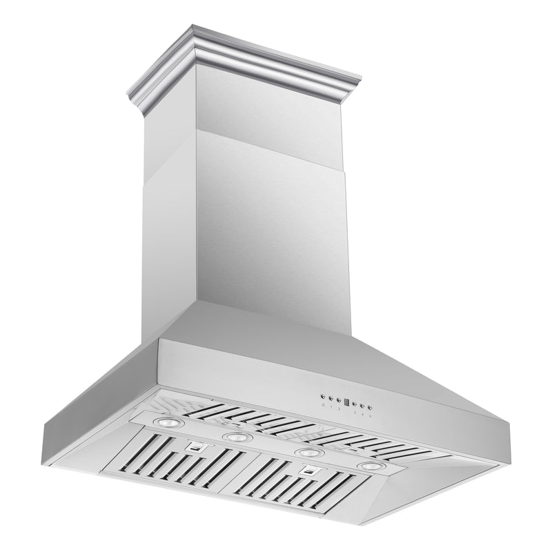 Forno Orvieto 36" 1200 CFM Wall Mount Range Hood in Stainless Steel, Baffle Filters, FRHWM5094-36