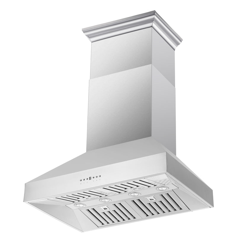 Forno Orvieto 36" 1200 CFM Wall Mount Range Hood in Stainless Steel, Baffle Filters, FRHWM5094-36