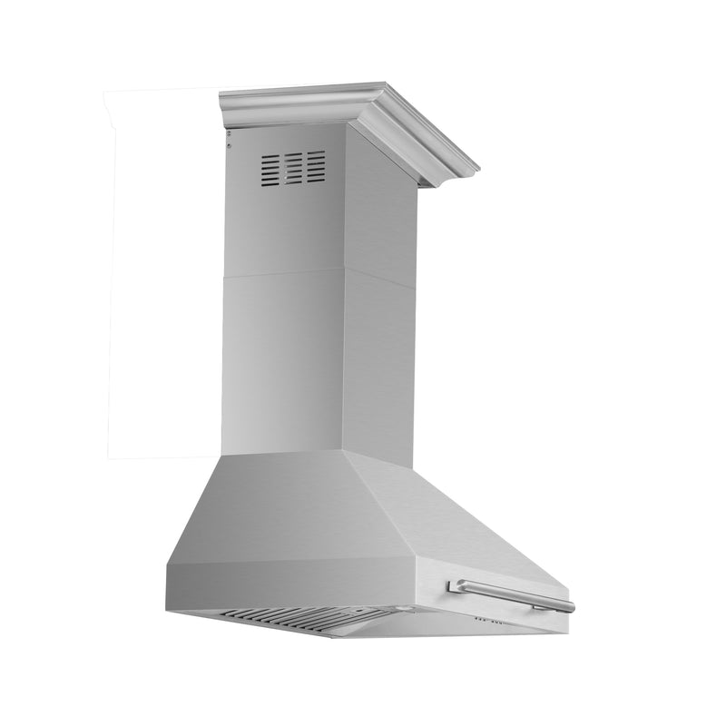 Forno Aria 30" 600 CFM Wall-Mounted Range Hood in Stainless Steel, 4 Speed Settings, Quiet Operation, FRHWM5095-30