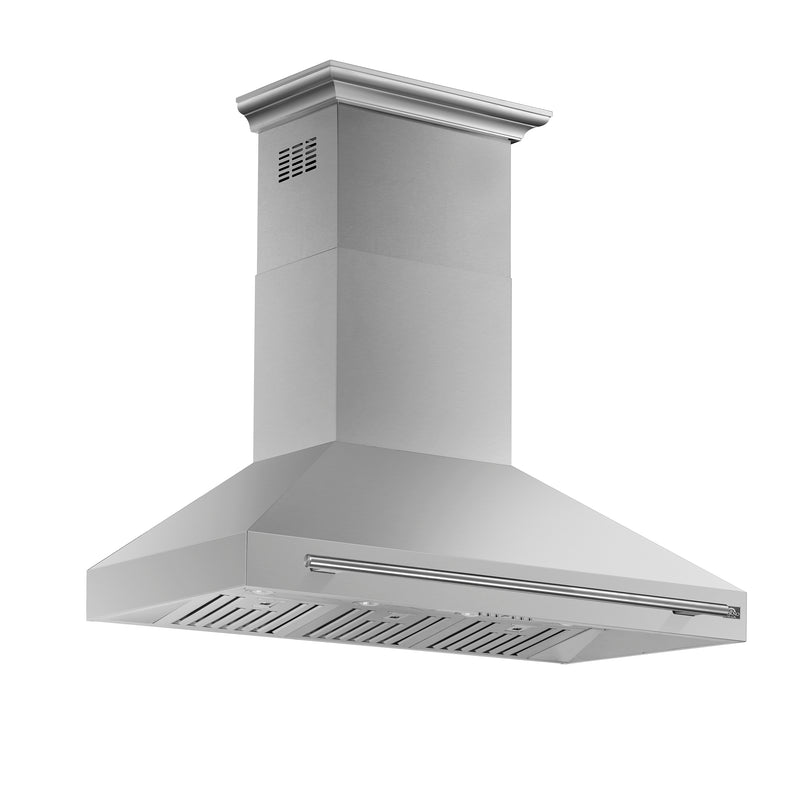 Forno Aria 48" 1200 CFM Wall-Mounted Range Hood in Stainless Steel, 4 Speed Settings, Quiet Operation, FRHWM5095-48