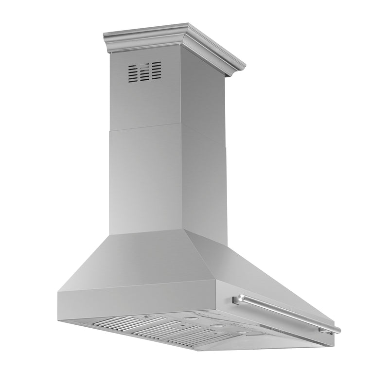 Forno Aria 48" 1200 CFM Wall-Mounted Range Hood in Stainless Steel, 4 Speed Settings, Quiet Operation, FRHWM5095-48