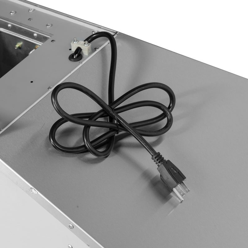 Forno Aria 60" 1200 CFM Wall-Mounted Range Hood in Stainless Steel, 4 Speeds, Quiet Operation, FRHWM5095-60