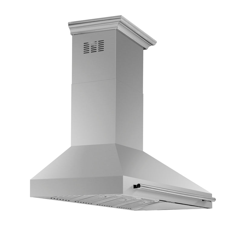 Forno Aria 60" 1200 CFM Wall-Mounted Range Hood in Stainless Steel, 4 Speeds, Quiet Operation, FRHWM5095-60