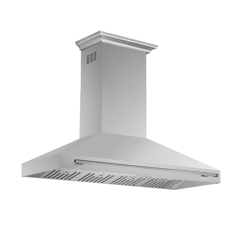 Forno Aria 60" 1200 CFM Wall-Mounted Range Hood in Stainless Steel, 4 Speeds, Quiet Operation, FRHWM5095-60