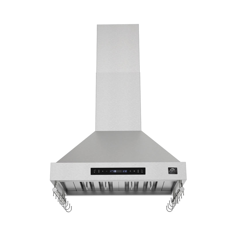 Forno Venezia 30" Wall-Mounted Range Hood in Stainless Steel, 3-Speed Fan, Touch Controls, LED Lights, FRHWM5503-30