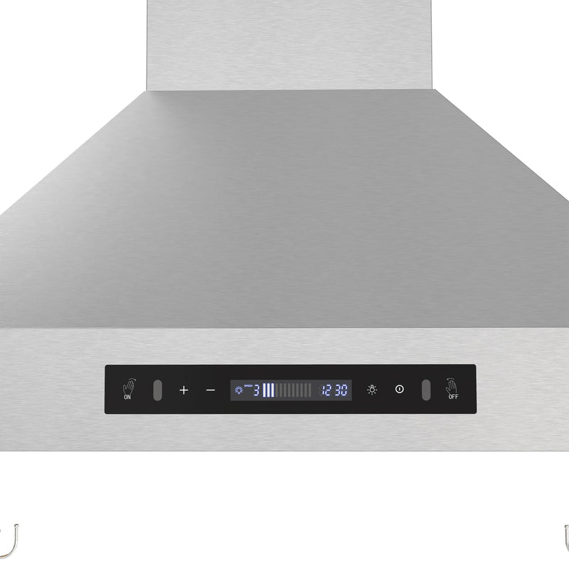 Forno Venezia 30" Wall-Mounted Range Hood in Stainless Steel, 3-Speed Fan, Touch Controls, LED Lights, FRHWM5503-30