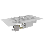 HPC Fire Inspired CSA Certified H-Flat Fire Pit Insert with stainless steel burners, electronic ignition, and natural gas compatibility.