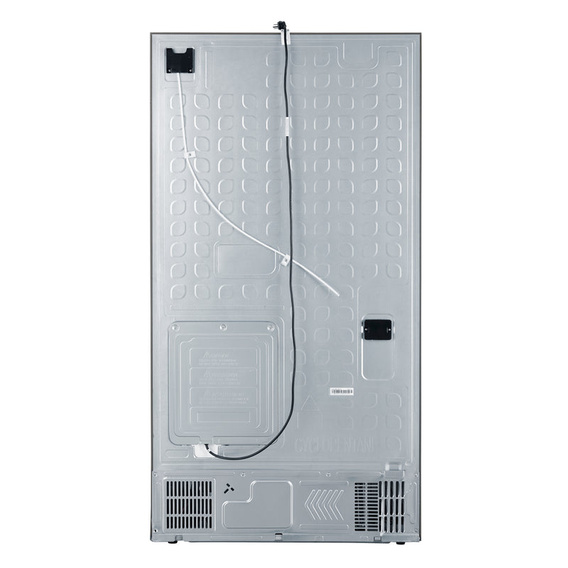 Forno Aosta 36" Freestanding French Door Refrigerator in Stainless Steel with 22.4 cu.ft., External Water Dispenser, Automatic Ice Maker, FFFFD1866-36SB