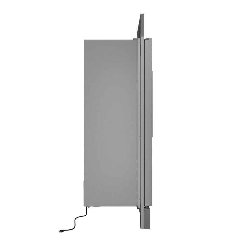 Forno Maderno 28" Built-In Convertible Refrigerator in Stainless Steel with 13.6 cu.ft., Decorative Grill, Left Swing Door, FFFFD1722-32LSG