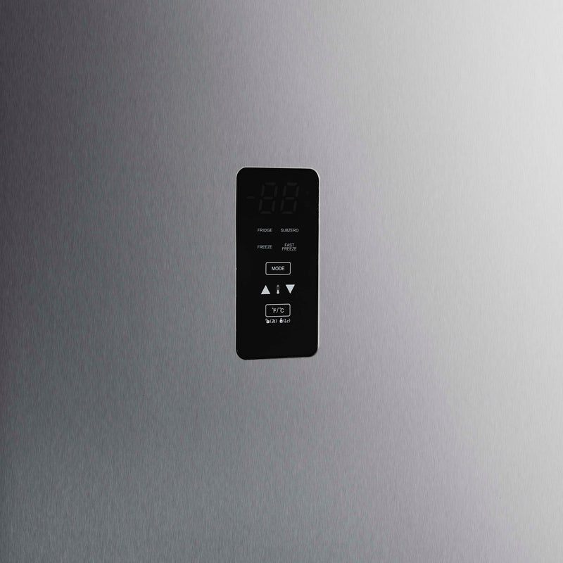 Forno Fortezza 60" Freestanding Convertible Refrigerator/Freezer in Stainless Steel with Trim Kit Total No Frost, Automatic Ice Maker, FFFFD1738-60MG