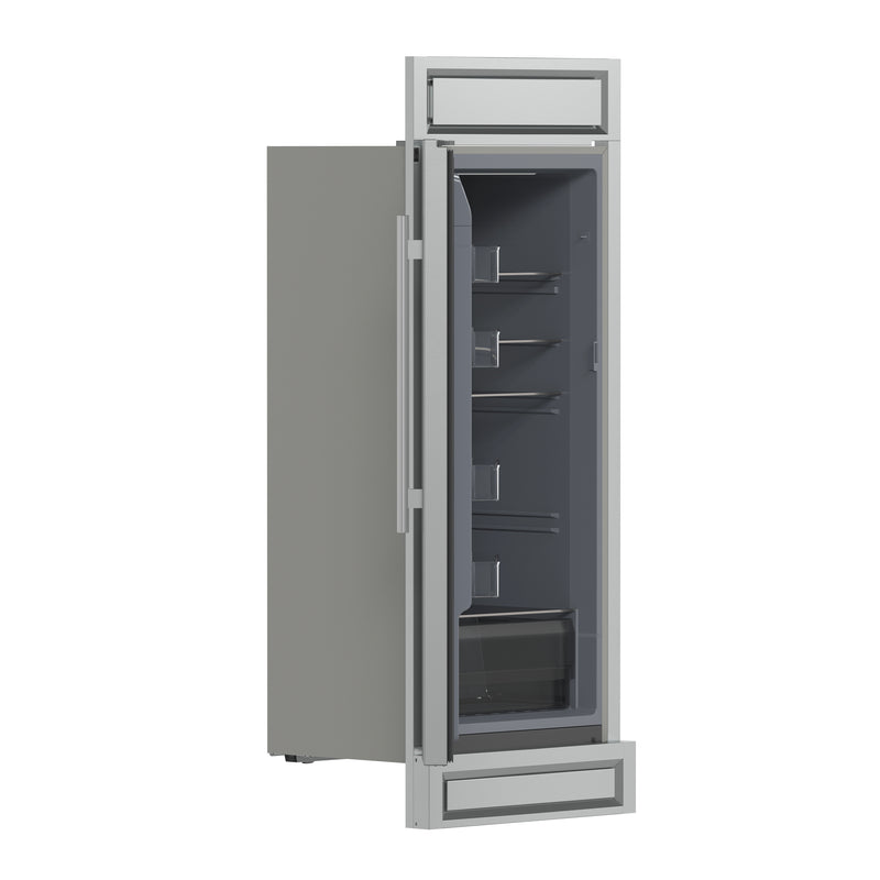 Forno Fortezza 32" Freestanding Freezer in Stainless Steel, Total No Frost Cooling, Automatic Ice Maker, FFFFD1738-32LMG