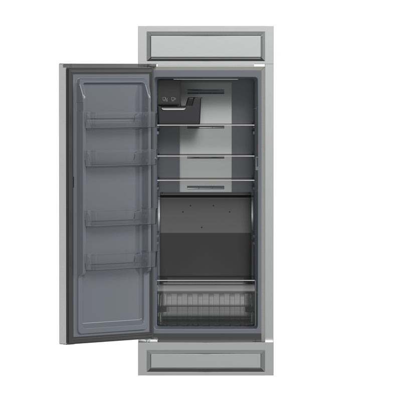 Forno Fortezza 32" Freestanding Freezer in Stainless Steel, Total No Frost Cooling, Automatic Ice Maker, FFFFD1738-32LMG