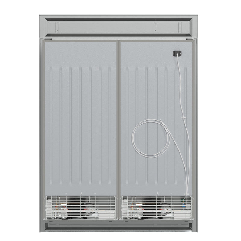 Forno Fortezza 60" Freestanding Convertible Refrigerator/Freezer in Stainless Steel with Trim Kit Total No Frost, Automatic Ice Maker, FFFFD1738-60MG