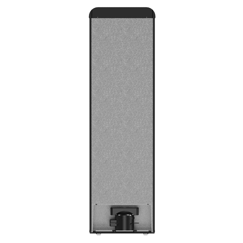 Forno Storico 22-Inch Retro bottom freezer Fridge in Black, 9 cu.ft, copper-tone handle