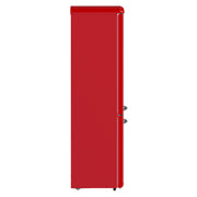 Forno Storico 22-Inch Retro bottom freezer Fridge in Red, 9 cu.ft, silver handle