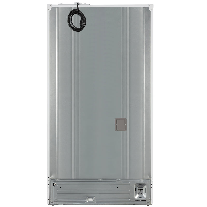 Forno Rivello 36" Freestanding French Door Refrigerator in White with Internal Water Dispenser, with Stainless Steel Handles, FFFFD1783-36WHT