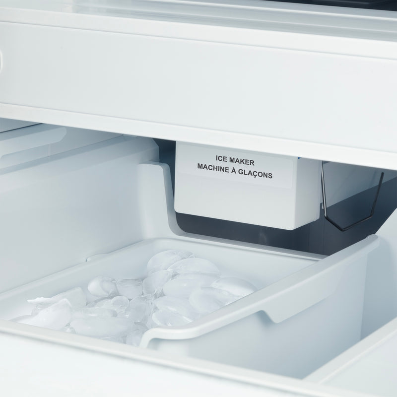 Forno Rivello 36" Freestanding French Door Refrigerator in White with Internal Water Dispenser, with Stainless Steel Handles, FFFFD1783-36WHT