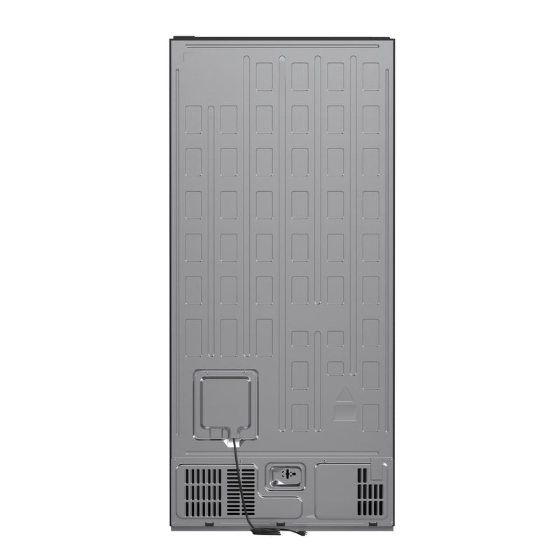 Forno Milano Espresso 31" Freestanding Bottom Freezer Refrigerator in Black, 17.2 cu. ft., Counter-Depth, Right Swing, with Antique Brass Handles, FFFFD1785-31BLK