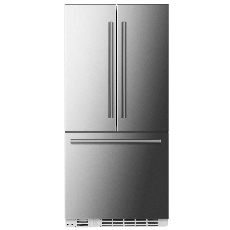 Forno Rivestito 36" French Door Refrigerator in Stainless Steel, FFRBI1811-36