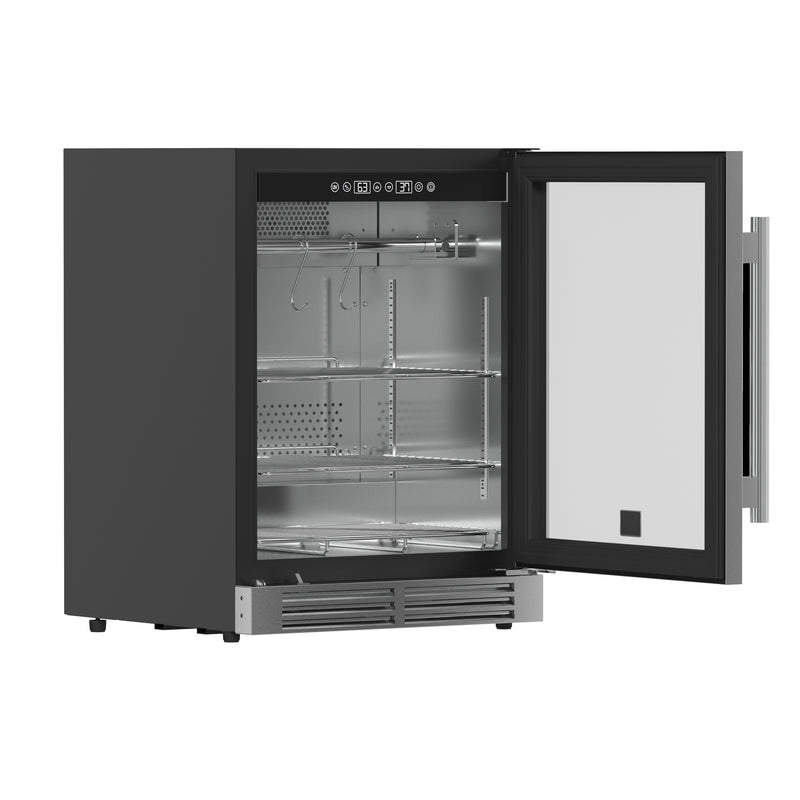 Forno Asciutto 24" Dry Aging Cabinet in Stainless Steel, 4.41 cu.ft., UVC Sterilization, Dual Evaporators, FFSDA6840-24