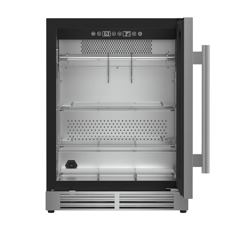 Forno Asciutto 24" Dry Aging Cabinet in Stainless Steel, 4.41 cu.ft., UVC Sterilization, Dual Evaporators, FFSDA6840-24