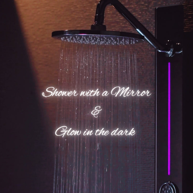 Forno Acqua 9" Shower Panel System with SensoTEMP Technology, 5-Function Handheld, 3 Body Jets, SL31MC-L8