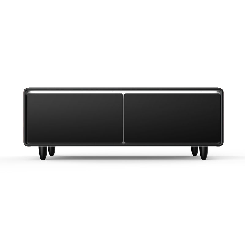 Forno Evoluto 51" Smart Coffee Table in Wood-Accent, Dual Cooling Zones, Wireless Charging, Bluetooth Speakers, FCTFR7006-51WD