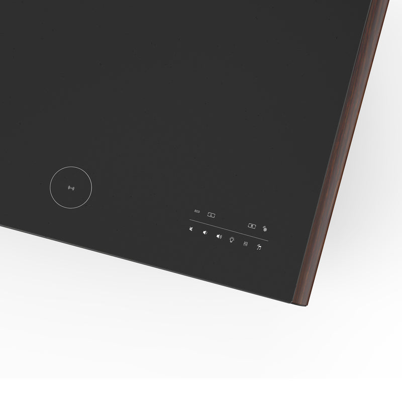 Forno Evoluto 51" Smart Coffee Table in Wood-Accent, Dual Cooling Zones, Wireless Charging, Bluetooth Speakers, FCTFR7006-51WD