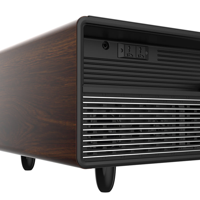 Forno Evoluto 51" Smart Coffee Table in Wood-Accent, Dual Cooling Zones, Wireless Charging, Bluetooth Speakers, FCTFR7006-51WD