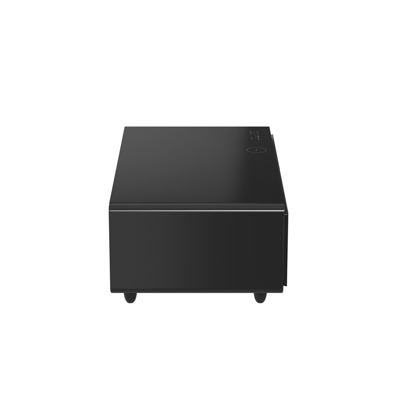 Forno Evoluto 51" Smart Coffee Table in Black, Dual Refrigerator Drawers, Bluetooth 5.0 Audio, Wireless Charging, FCTFR7006-51BLK