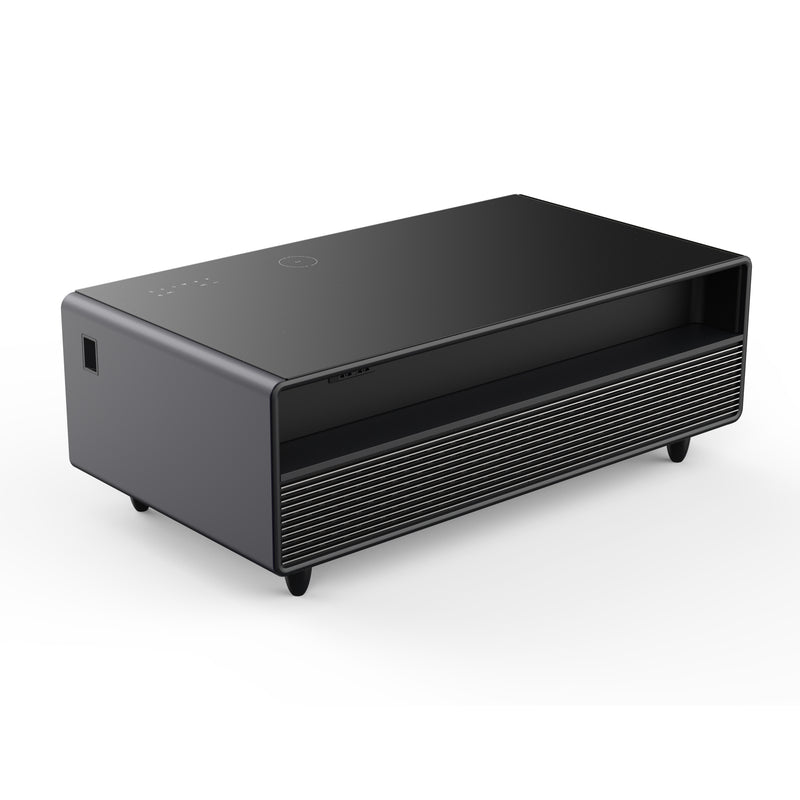 Forno Evoluto 51" Smart Coffee Table in Black, Dual Refrigerator Drawers, Bluetooth 5.0 Audio, Wireless Charging, FCTFR7006-51BLK