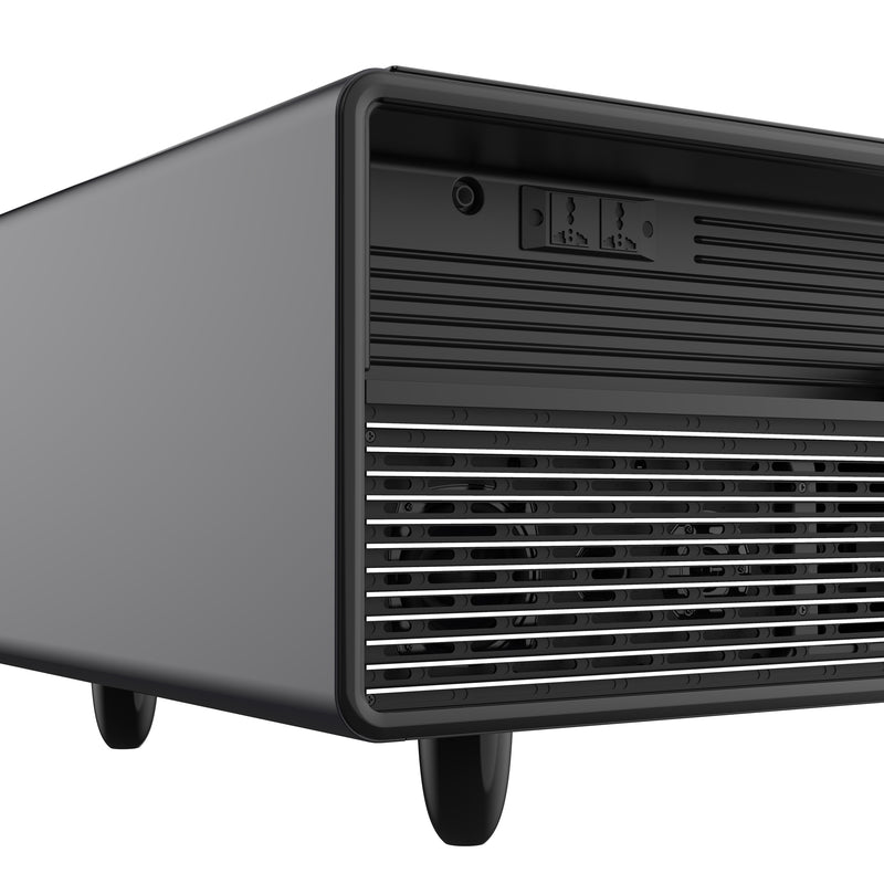 Forno Evoluto 51" Smart Coffee Table in Black, Dual Refrigerator Drawers, Bluetooth 5.0 Audio, Wireless Charging, FCTFR7006-51BLK