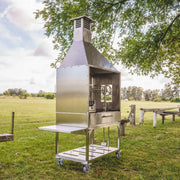Tagwood BBQ Attachment Built-in Smoke Hood ASH25 in 304 stainless steel with canopy style and wall mount for BBQ23SS and BBQ25SS grills.