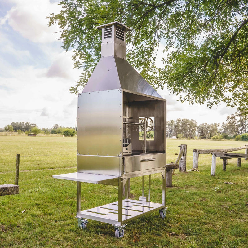 Tagwood BBQ Attachment Built-in Smoke Hood ASH25 in 304 stainless steel with canopy style and wall mount for BBQ23SS and BBQ25SS grills.