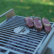 Tagwood BBQ Table Top Warming Brazier BBQ07SS stainless steel, heavy duty 15.5"x8.6"x20" with two skewers keeping food warm