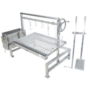 Tagwood BBQ Insert Style Argentine Santa Maria Wood Fire & Charcoal Grill with stainless steel, adjustable grates, and gaucho-style brasero firebox.