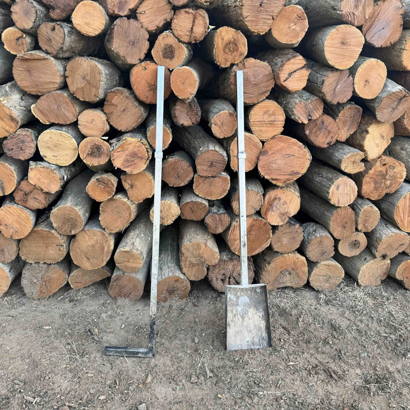 Tagwood BBQ Shovel & Coal Rake - BBQ11SS stainless steel ash tool with long handles for efficient ember and coal management.