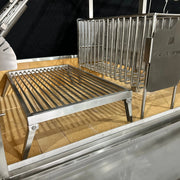 Tagwood BBQ XL Freestanding Argentine Santa Maria Grill with stainless steel adjustable grates and gaucho-style brasero firebox